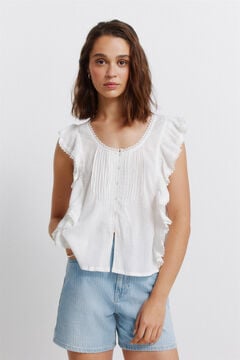 Springfield Romantic ruffle blouse