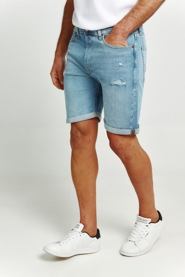 Jack & Jones Bermudas aus Denim Regular Fit Blau