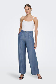 Springfield Jeans Wide leg azul medio