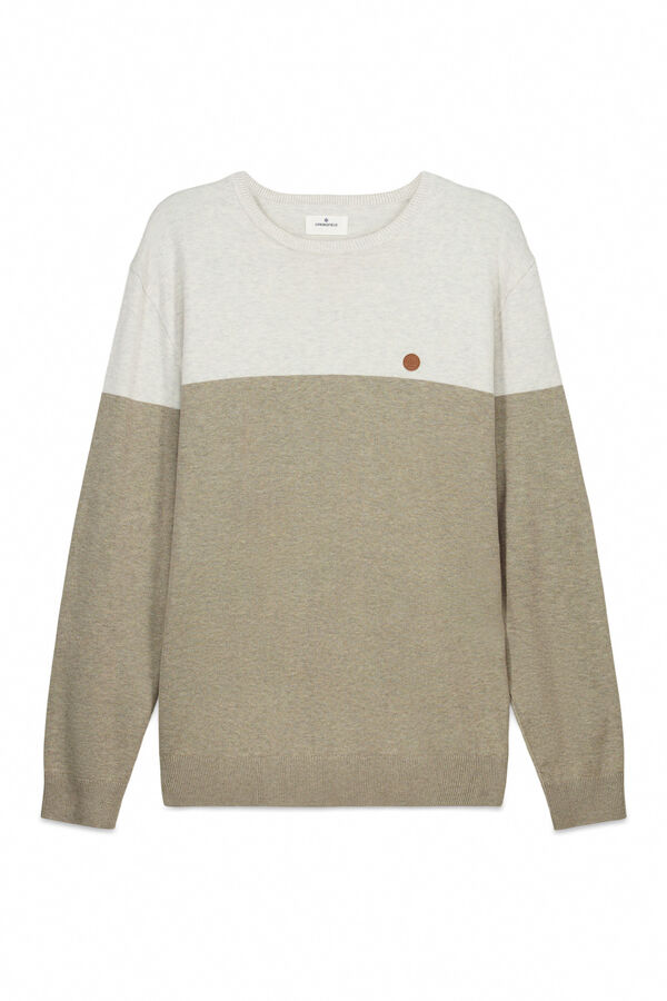 Springfield Colour block basic jumper nude