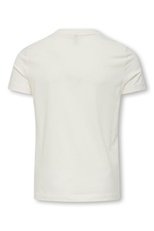 Only Girls Girl 'short sleeve Christmas T-shirt blanc