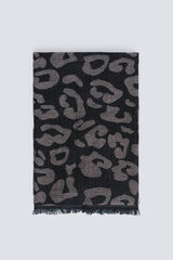 Springfield Bufanda estampado animal gris