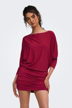 Only Vestido corto fruncido