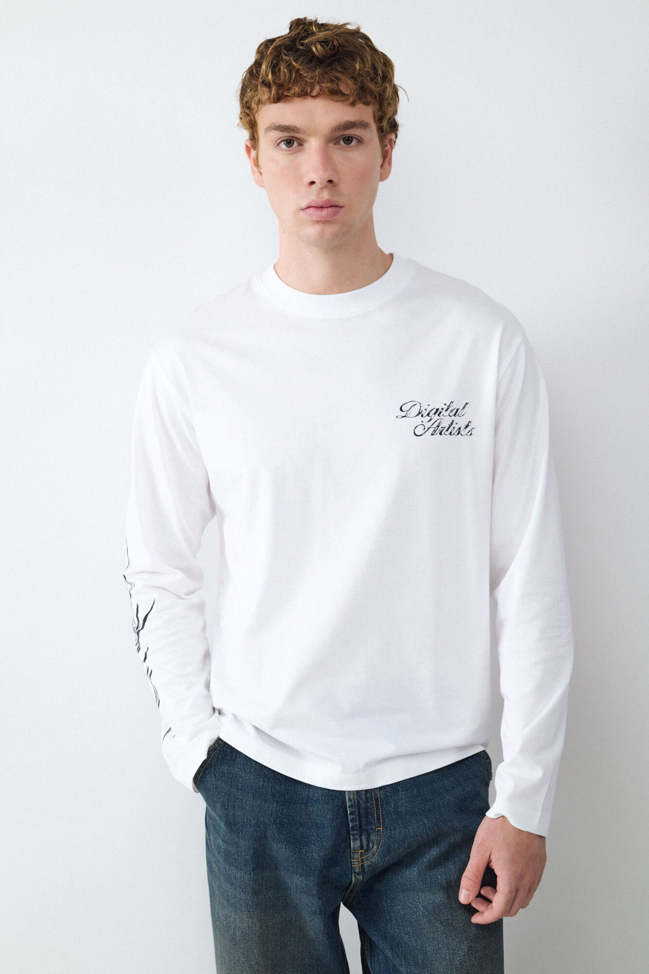 Balmohk long sleeve print t-shirt