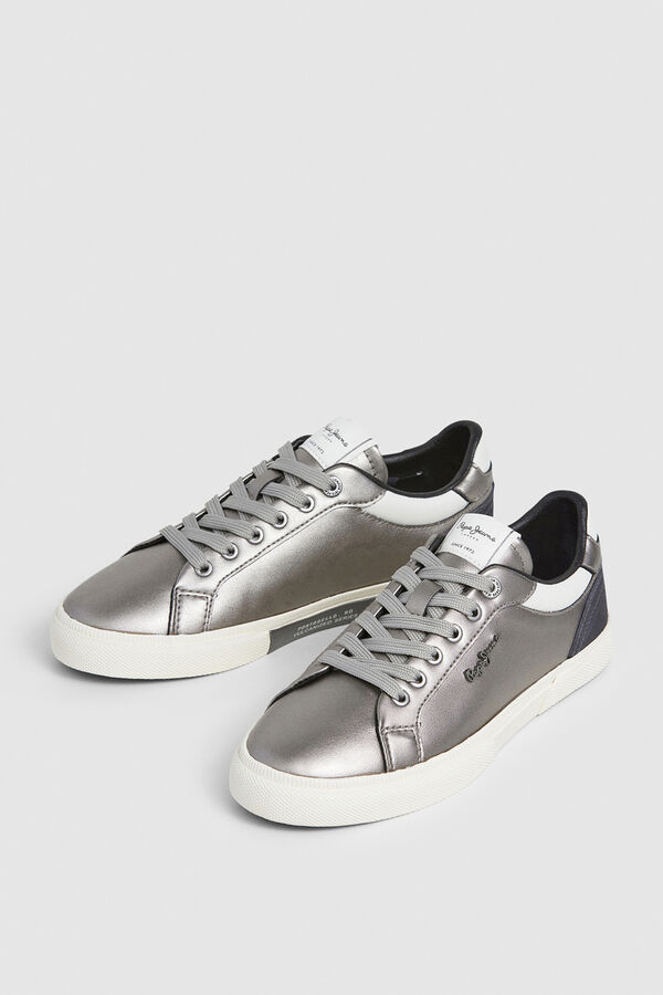 Pepe Jeans Classic Metallic Sneakers Siva