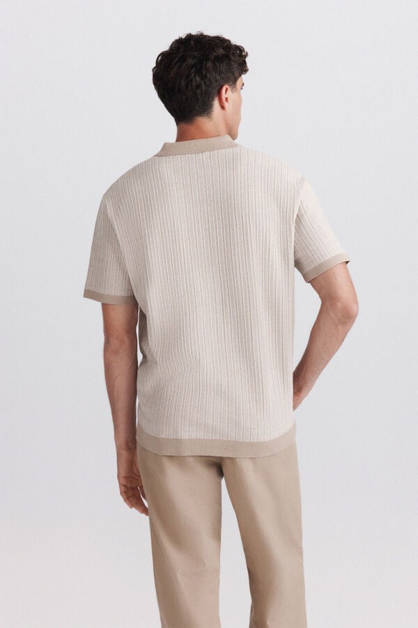 Springfield Cardigan en jacquard structur&eacute; gris
