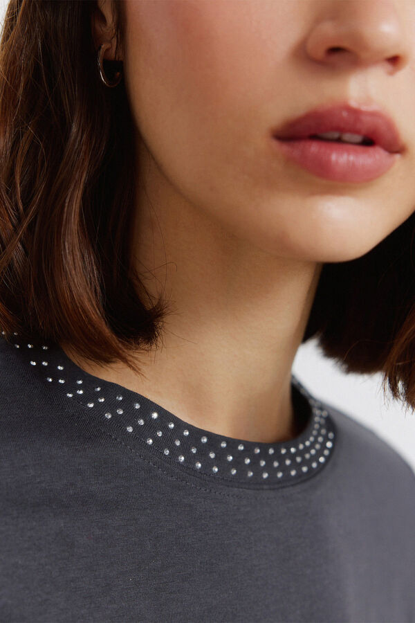 Springfield Studded short sleeve T-shirt green