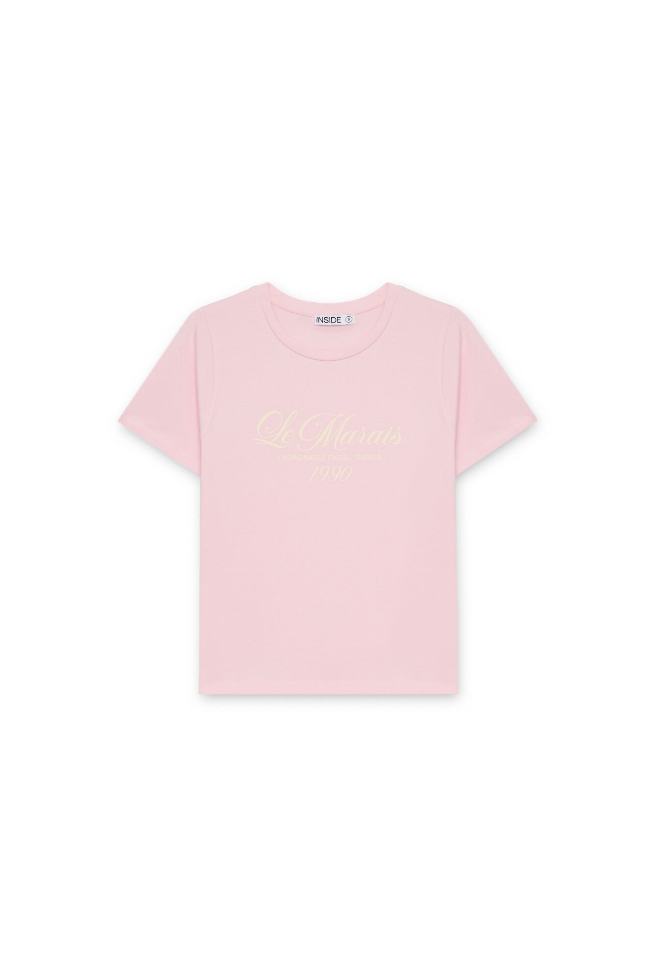 Inside Kurzarm-Shirt mit Aufschrift