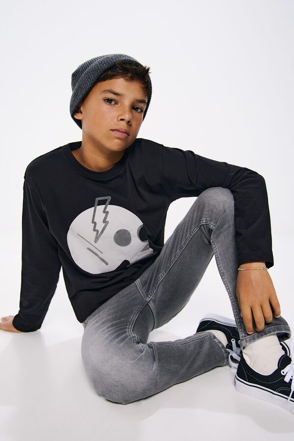 Springfield Boy's skull t-shirt black