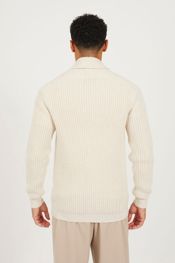 Brave Soul buttons fastening cardigan beige