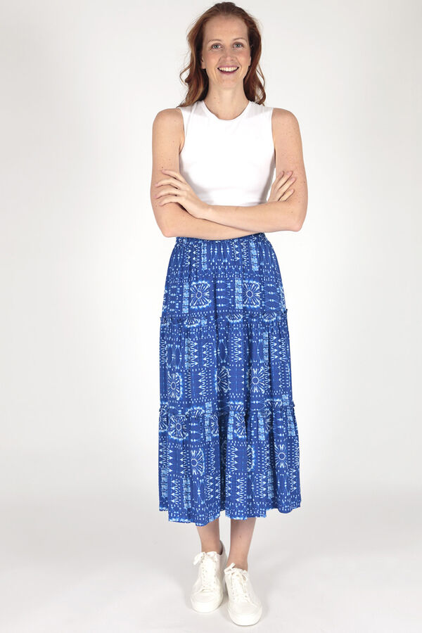 Springfield Printed skirt blue
