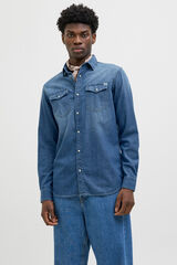 Jack & Jones Camisa denim regular azul