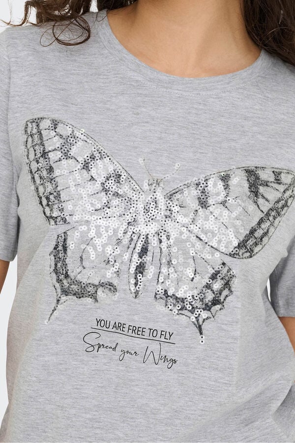 JDY Short-sleeved T-shirt Siva