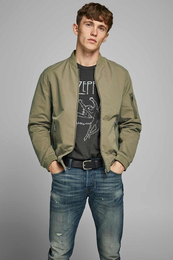 Jack & Jones Chaqueta bomber ligera verde