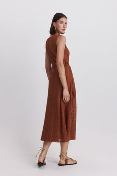 Springfield Lace-up midi dress