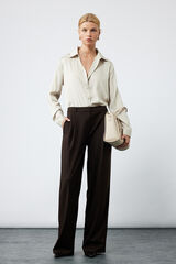 Koton Camisa de sat&eacute;n nude