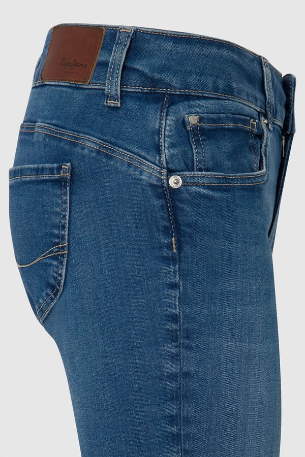 Springfield Jeans Justas De Cintura Baixa azul