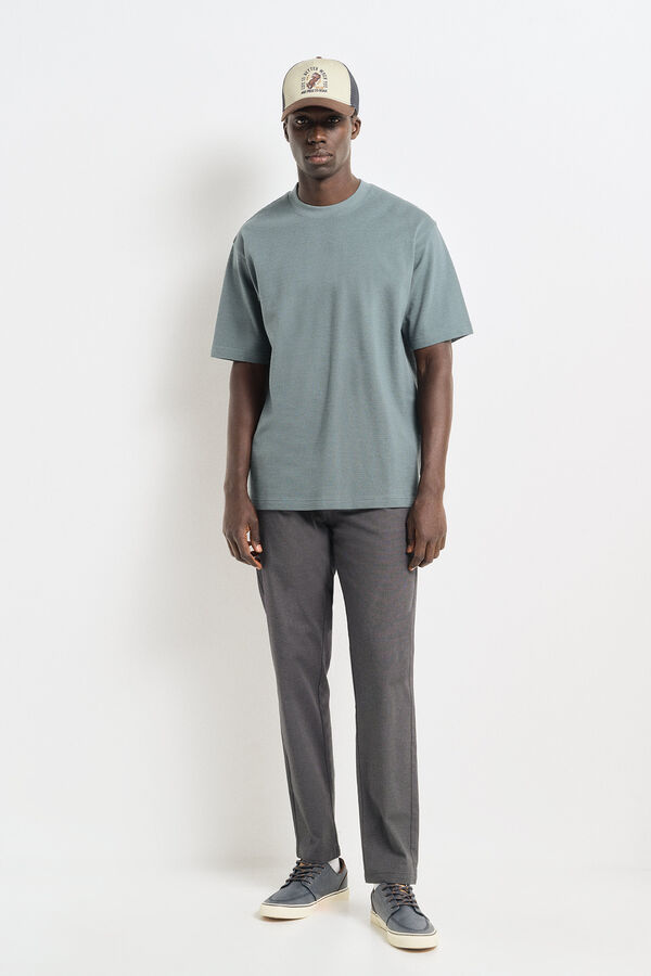 Springfield Textured T-shirt acqua