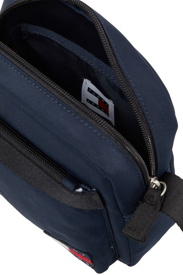 Springfield Men's Tommy Jeans crossbody bag with flag navy