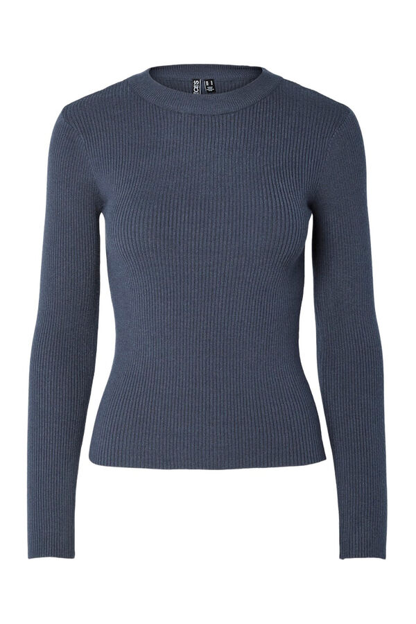 Pieces Jersey fino ajustado azul