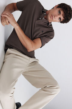 Springfield Polo piqu&eacute; contrastes slim fit