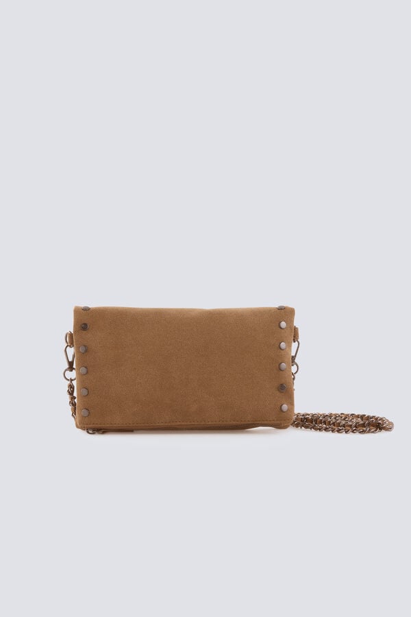 Springfield Studded crossbody bag mink