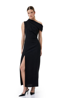Vestido midi drapeado