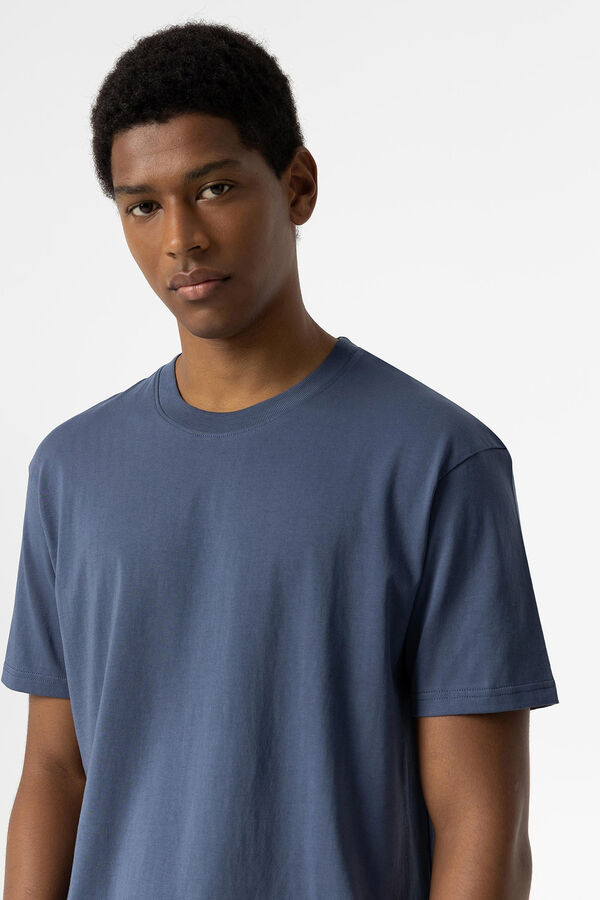 Springfield Camiseta Básica Comfort Fit azul