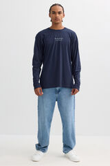 Inside Camiseta de manga larga azul