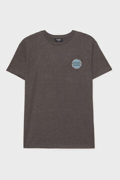 Springfield Camiseta print texto espalda gris oscuro