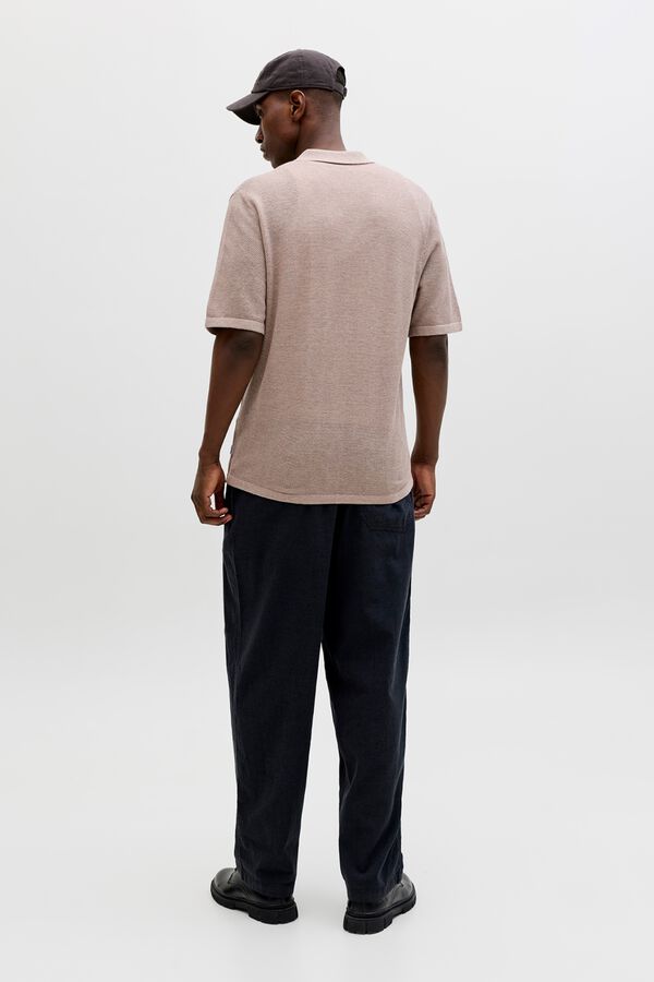 Jack & Jones Polo punto relaxed fit resort tostado