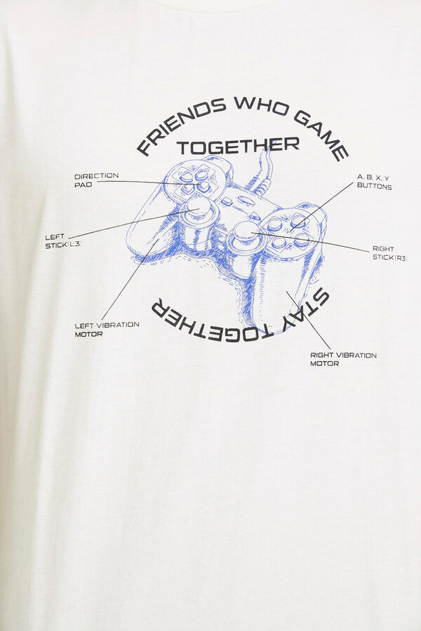 Blend Short-Sleeve T-Shirt blanc