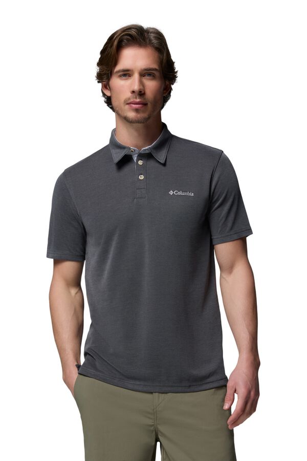 Columbia Kurzarm-Poloshirt Schwarz