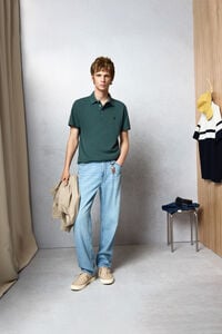 Springfield Polo piqu&eacute; punho em contraste slim fit