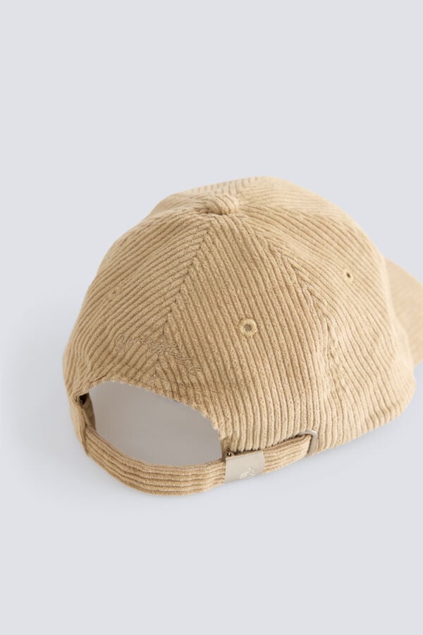Springfield Casquette de baseball en velours c&ocirc;tel&eacute; marron