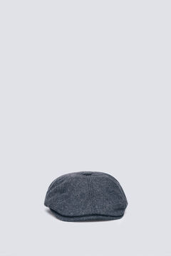 Springfield Gorra plana espiga gris mezcla lana gris
