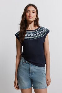 Springfield Polka-dot short sleeve T-shirt