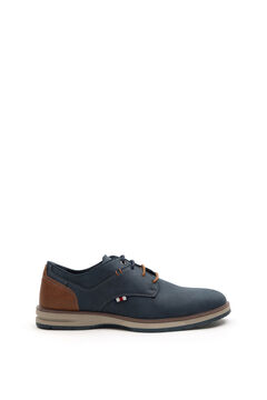 Inside Zapato cl&aacute;sico casual cordones azul
