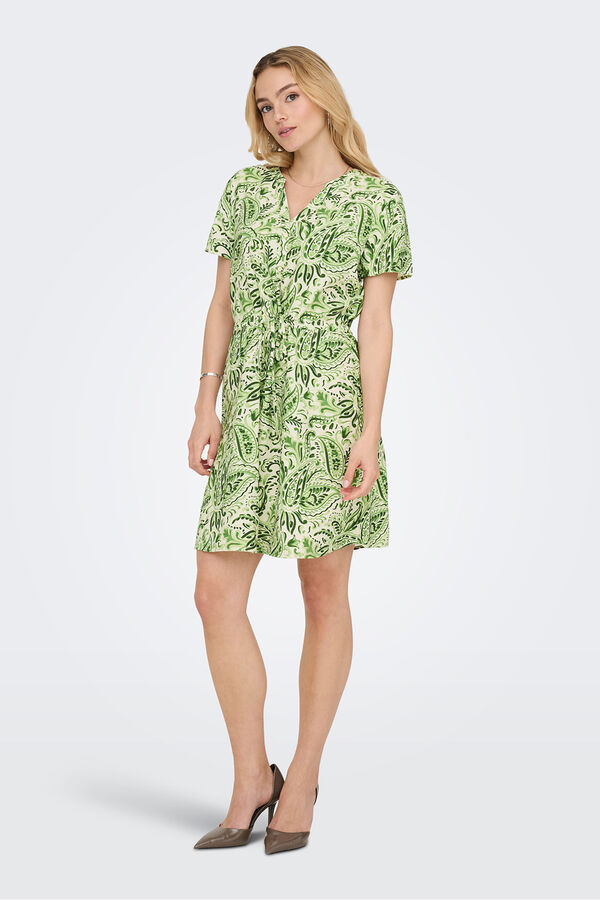 JDY Print short dress white