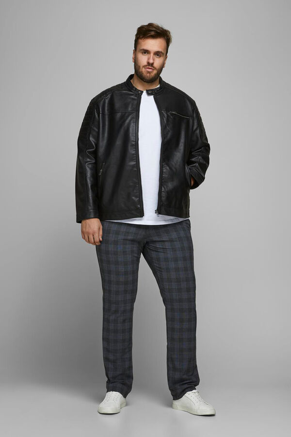 Jack & Jones PLUS Biker jacket black
