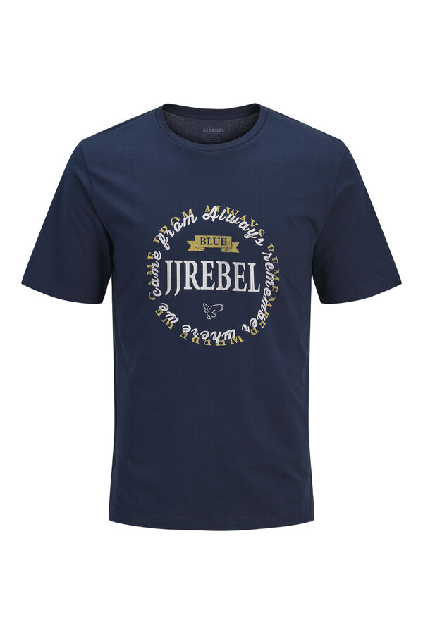 JJ REBEL Printed short sleeve T-shirt blue