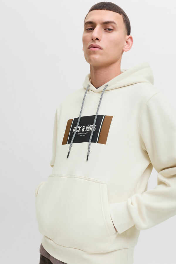 Jack & Jones Sudadera regular fit blanco