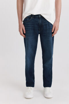 Springfield Dark wash regular fit jeans