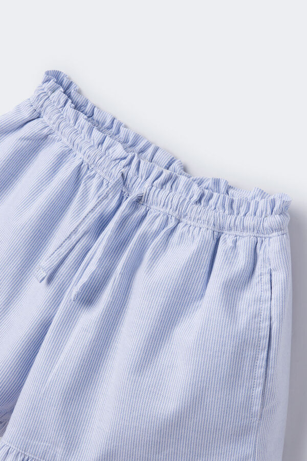 Springfield Girls' blue floral skirt indigo blue