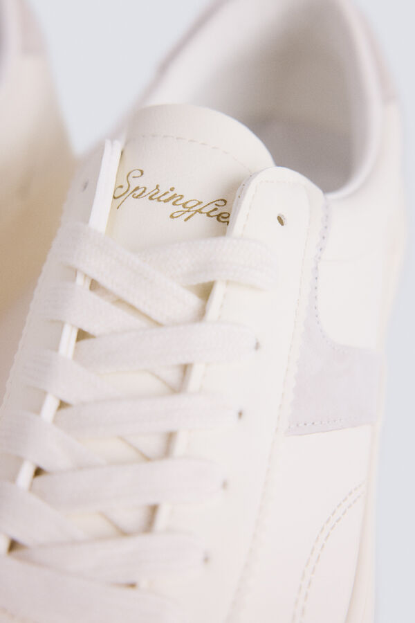 Springfield White trainers printed