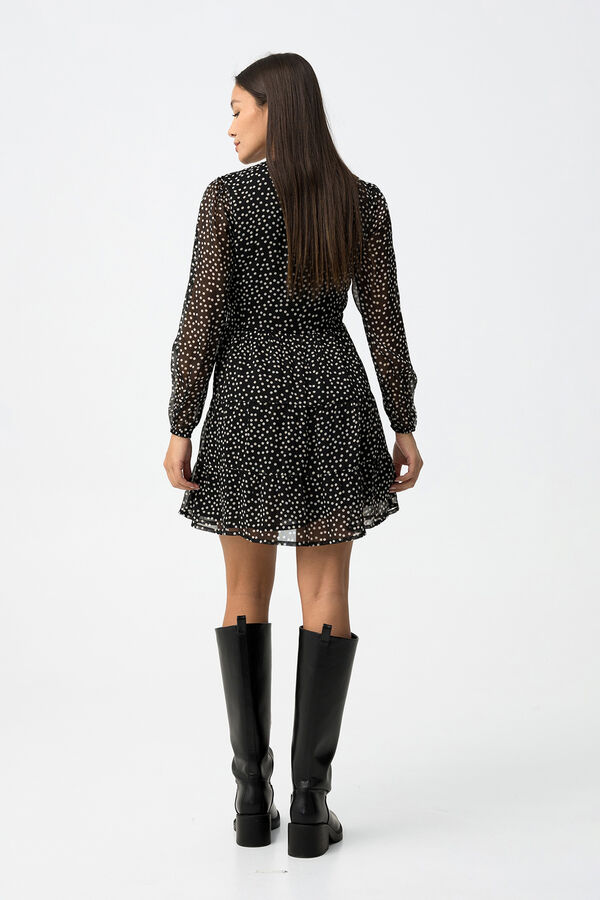 Tiffosi Animal Print Dress black