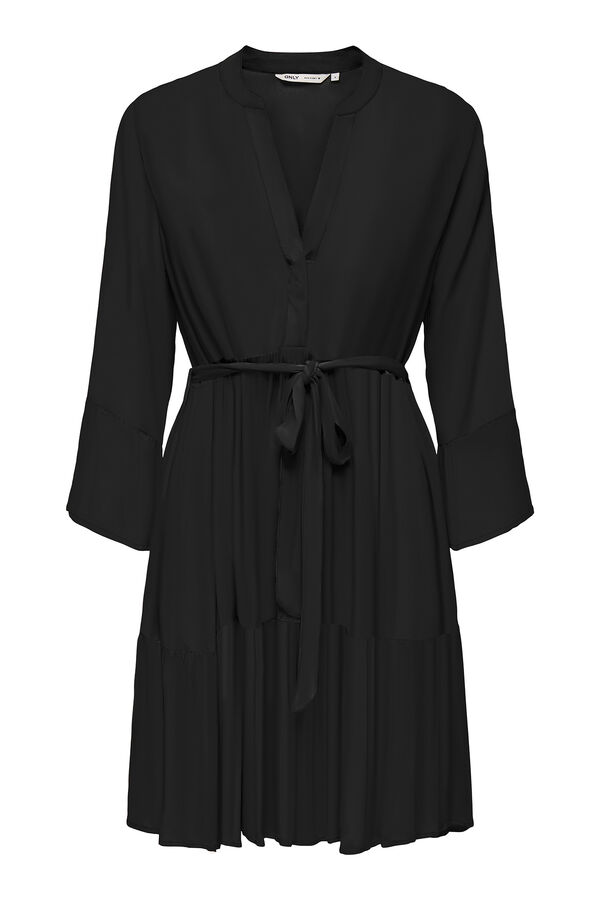 Only Francia ujjú rövid ruha fekete