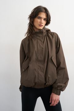 Topshop Blus&atilde;o bomber leve vison
