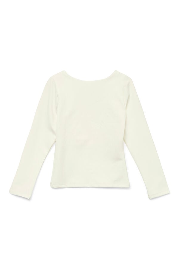 Vero Moda Girl Square neck T-shirt white