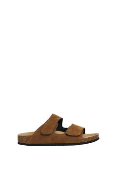 Springfield Double velcro strap sandals brown